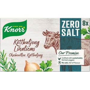 Knorr Buljongtärning Kött Zero Salt 8x9g