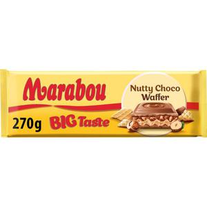 Marabou Chokladkaka Nutty Choco Wafer Caramel 270g