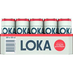 Loka Jordgubb & Granatäpple Flak 20x33cl
