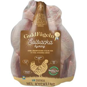 Guldfågeln Kyckling Hel Solbacka Färsk ca 1500g