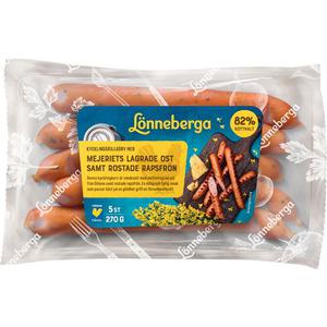 Lönneberga Kycklinggrillkorv Ost & Rostad Raps 270g