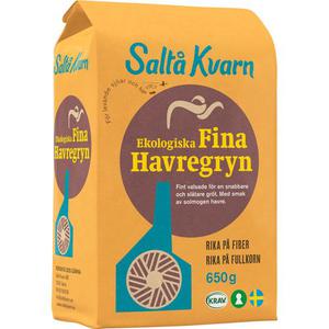 Saltå Kvarn Fina Havregryn KRAV 650g