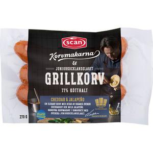 Scan Grillkorv Cheddar & Jalapeno 270g