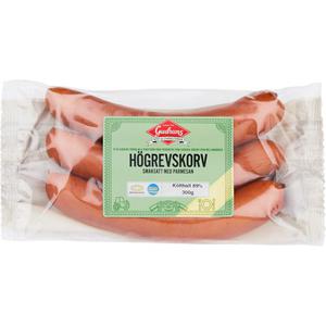 Gudruns Högrevskorv Parmesan 300g