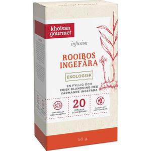 Khoisan Gourmet Te Rooibos Ingefära EKO 20-p