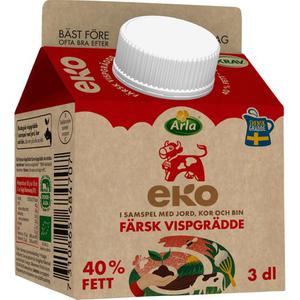 Arla Ko Vispgrädde 40% EKO/KRAV 3dl Arla