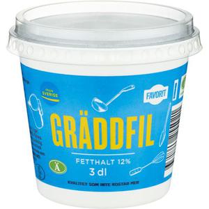 Favorit Gräddfil 12% 3dl