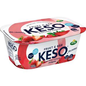 Keso Frukt & Bär Jordgubb 1,3% Laktosfri 150g