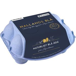 Kronägg Ägg Frigående Hallands Blå 6-p