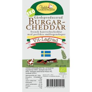 Väddö Gårdsmejeri Burgarcheddar Vit EKO 86g Väddö