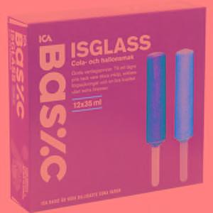 ICA Basic Isglass Cola & Hallon 12-p 420ml