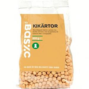 ICA Basic Kikärtor 800g