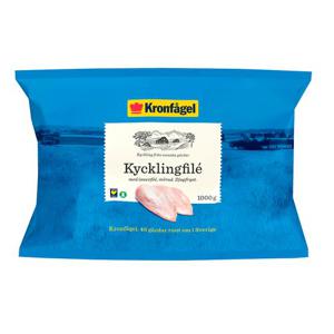 Kronfågel Kycklingfilé Fryst 1000g