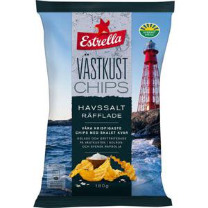 Estrella Västkustchips Havssalt 180g