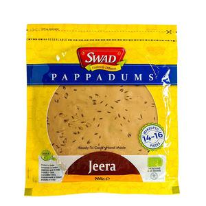 Swad Pappadum Jeera Spiskummin indiskt flatbröd
