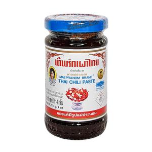 MaePraNom Nam Prik Pao thailändsk chilipasta 114g