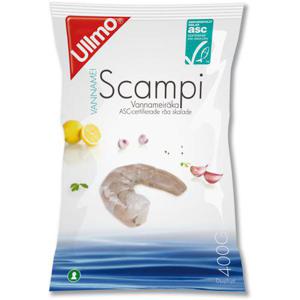 Ullmo Vannameiräkor Utan Skal Råa Frysta 400g