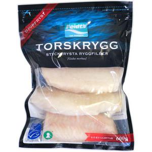 Feldts Torskrygg MSC Fryst 600g Feldt's