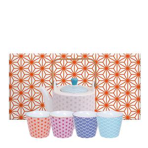 Tokyo Design Star & Wave Teset Kanna med 4 tekoppar