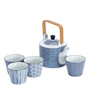Tokyo Design Nippon Blue Teset Kanna med 4 tekoppar