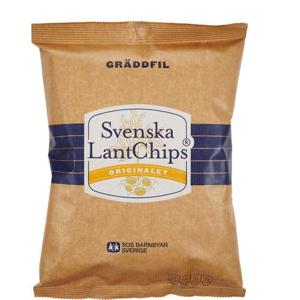 Svenska LantChips Chips Gräddfil 200g