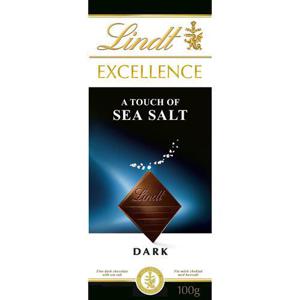 Lindt EXCELLENCE Mörk Chokladkaka Havssalt 100g