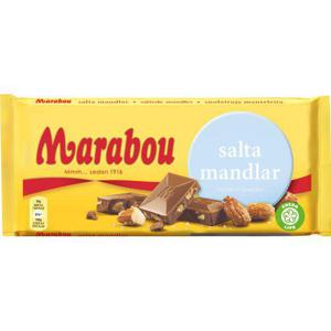 Marabou Chokladkaka Salta Mandlar 200g