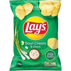 Lay's Chips Sourcream & Onion 175g Lay'S