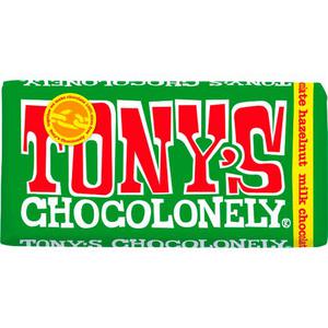 Tony's Chocolonely Mjölkhoklad Hasselnöt Fairtrade 180g Tony´S