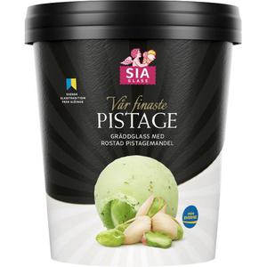 SIA Glass Gräddglass Pistage 0.5L Sia Glass