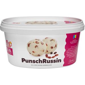 SIA Glass Gräddglass Punsch/Russin 0,5L Sia Glass