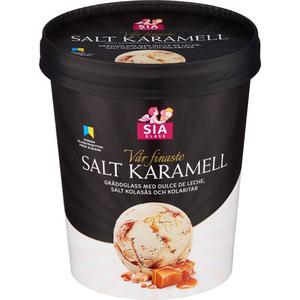 SIA Glass Gräddglass Salt Karamell 0.5L Sia Glass