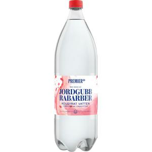 Premier Kolsyrat Vatten Jordgubb & Rabarber 1.5L