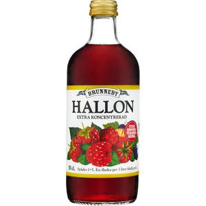 Brunneby Hallonsaft 50cl gård
