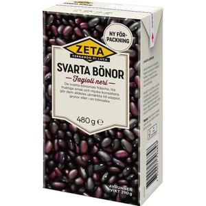 Zeta Svarta Bönor 480g