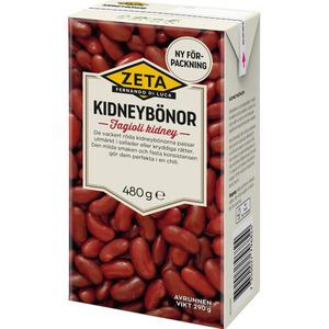 Zeta Kidneybönor 480g