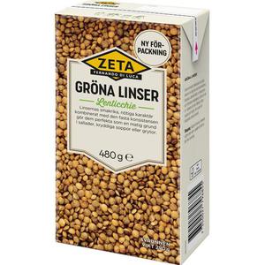 Zeta Gröna Linser 480g