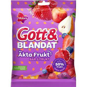 Malaco Gott & Blandat Äkta Frukt Bär & Frukt 220g