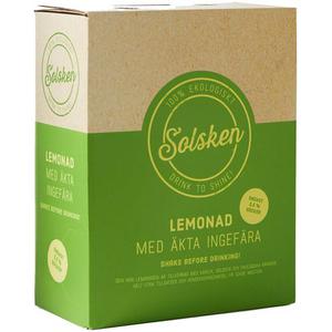 Solsken Lemonad Citron & Ingefära EKO 3L