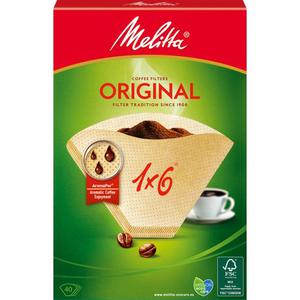 Melitta Kaffefilter 1X6 Oblekta 40st