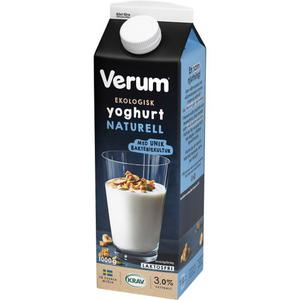 Verum Yoghurt Naturell Laktosfri 3% EKO/KRAV 1000g