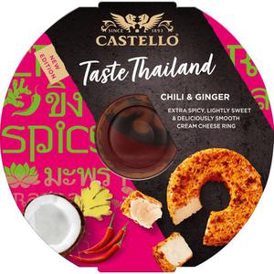 Castello Färskost Chili, Ingefära & Kokos 125g