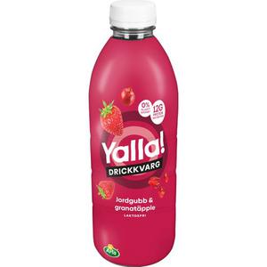Yalla Drickkvarg Jordgubb & Granatäpple 950ml
