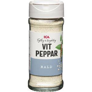 ICA Vitpeppar Malen 45g