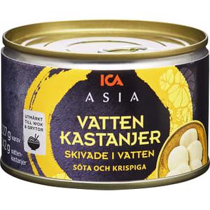 ICA Asia Skivade Vattenkastanjer i vatten 227g