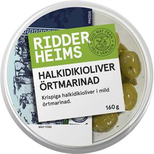Ridderheims Halkidikioliver örtmarinad 160g