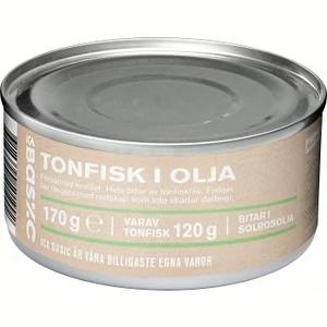 ICA Basic Tonfisk i olja 170g