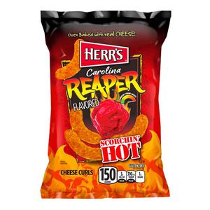 Herr's Carolina Reaper Cheese Curls Starka ostbågar 198g