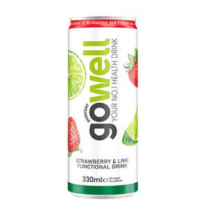 Go Well Jordgubb & Lime 33cl