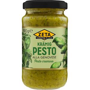 Zeta Pesto Grön Krämig 190g